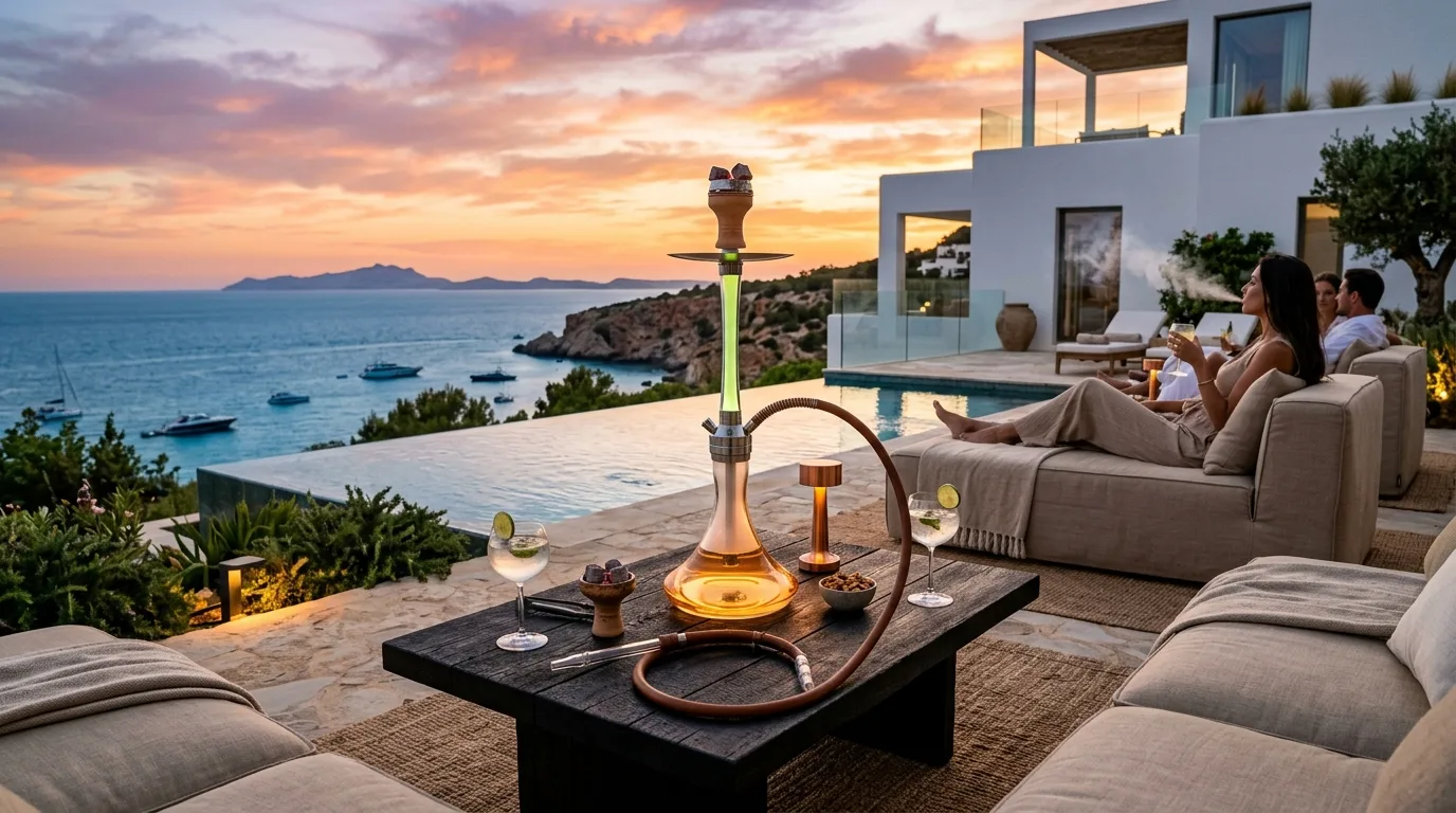 Shishas en Ibiza, Formentera y superyates en Marina Botafoch