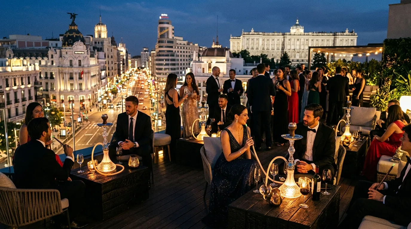 Alquiler de cachimbas para eventos VIP en Madrid, La Moraleja y El Viso