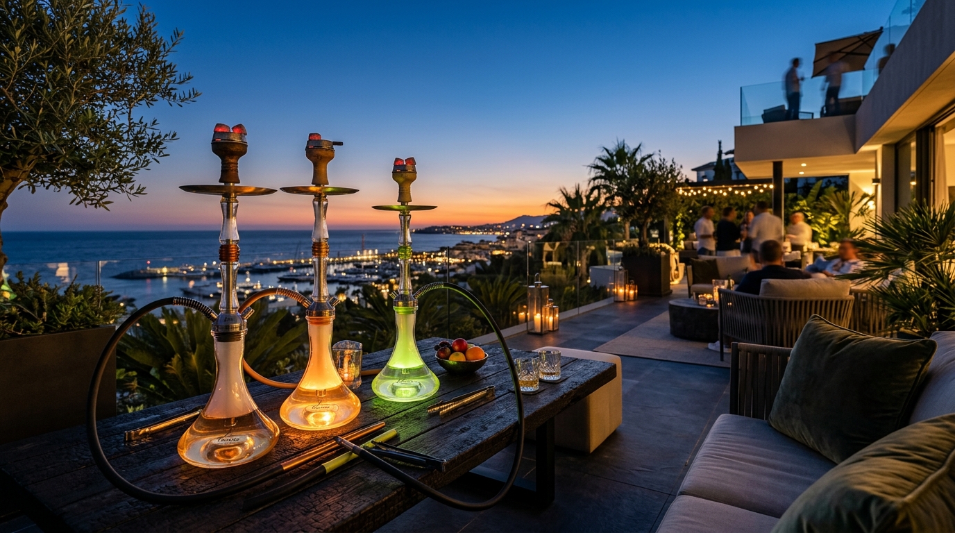 Catering de shishas en Marbella, Puerto Banús y La Zagaleta